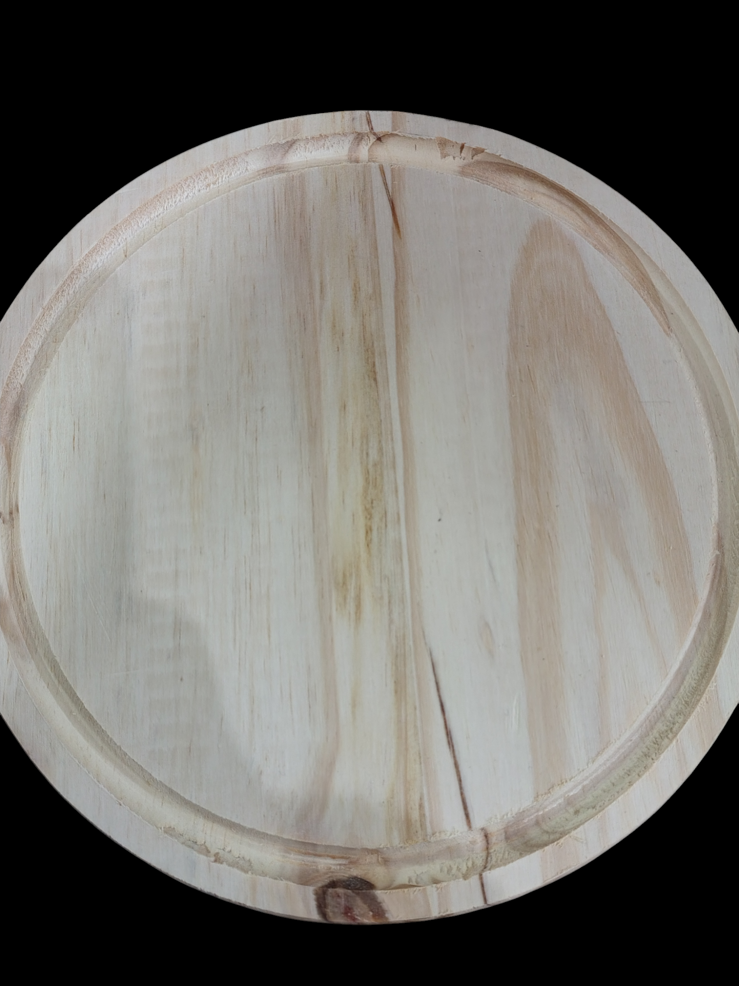 PLATO LISO REDONDO MADERA