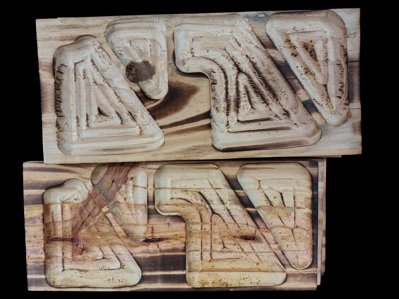 TABLA COPETINERA DOBLE FAZ QUEMADA