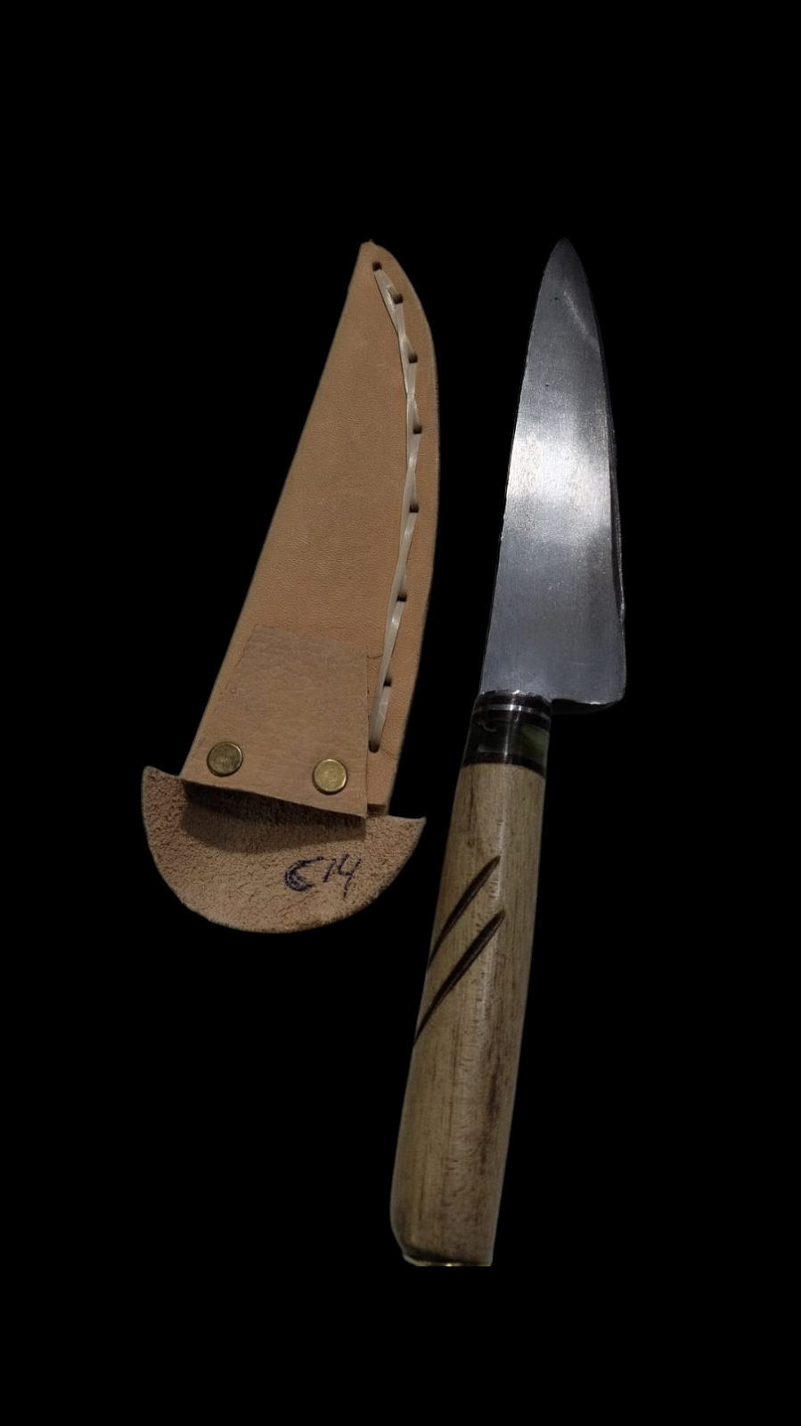 CUCHILLO 14CM MANGO MADERA