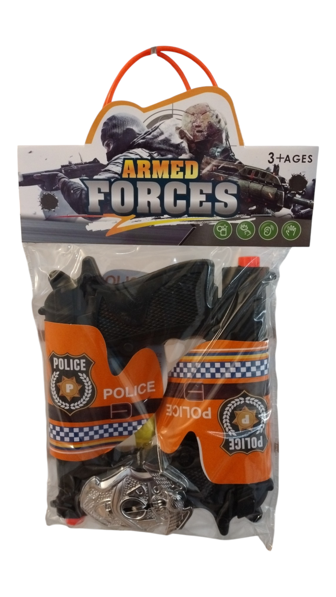 PISTOLA POLICIA DOBLE C/ FUNDA