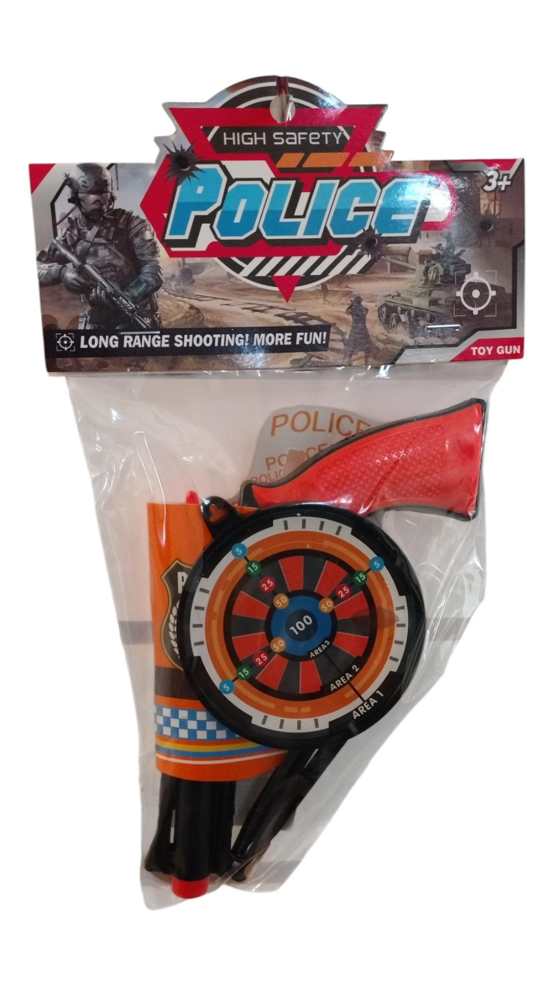 REVOLVER + ACCESORIOS HIGH SAFETY POLICE