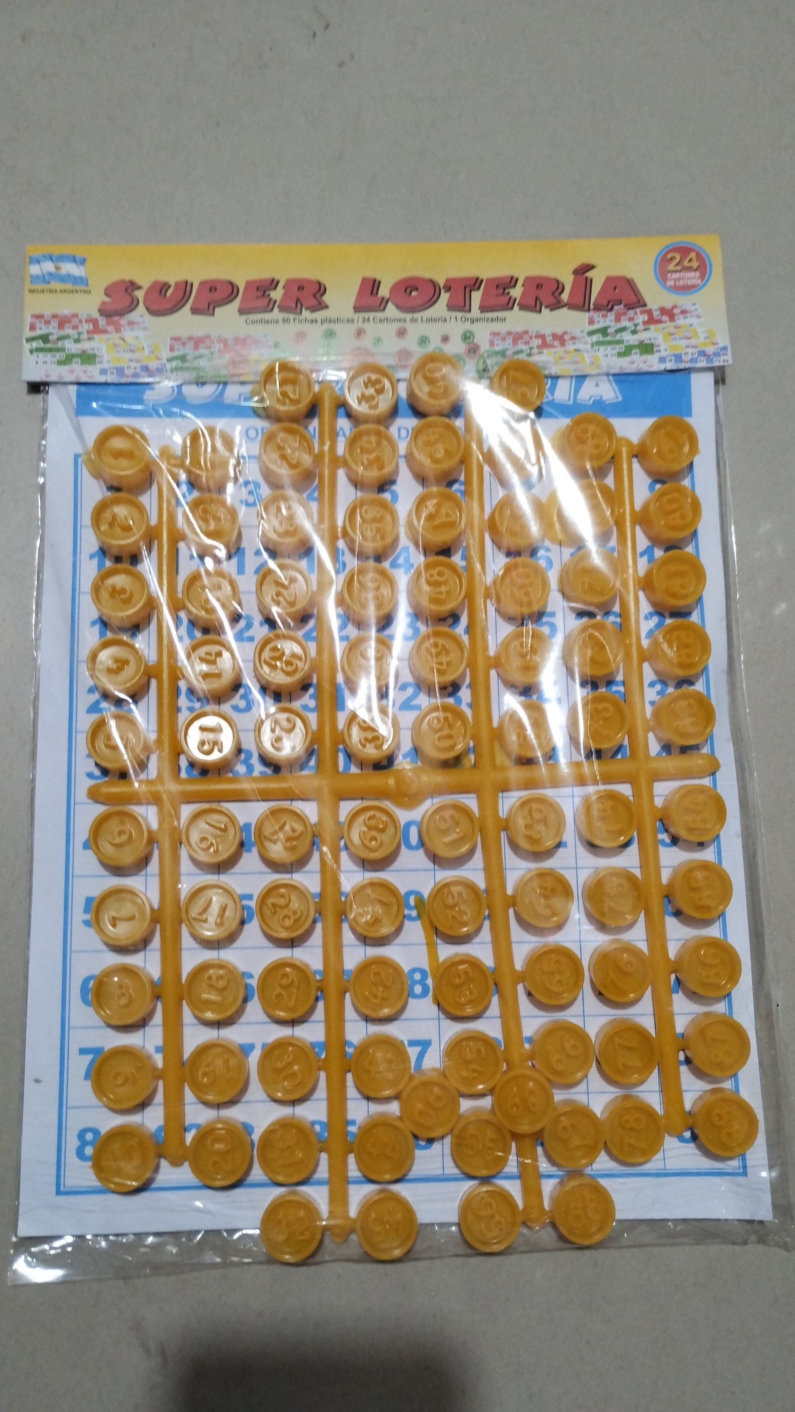LOTERIA PLASTICA SUPER