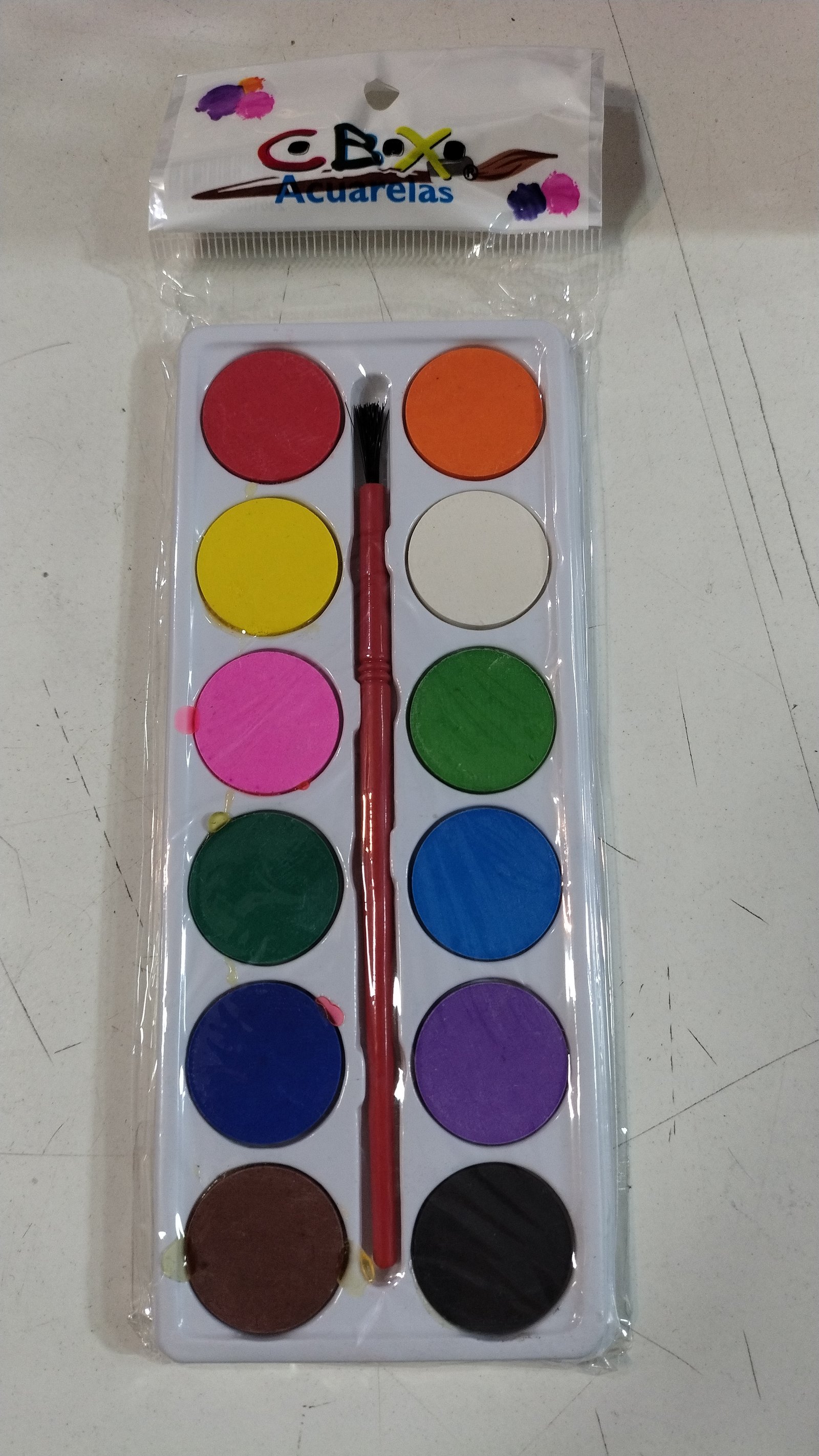 ACUARELA ECO PLASTICO 12COL CBX