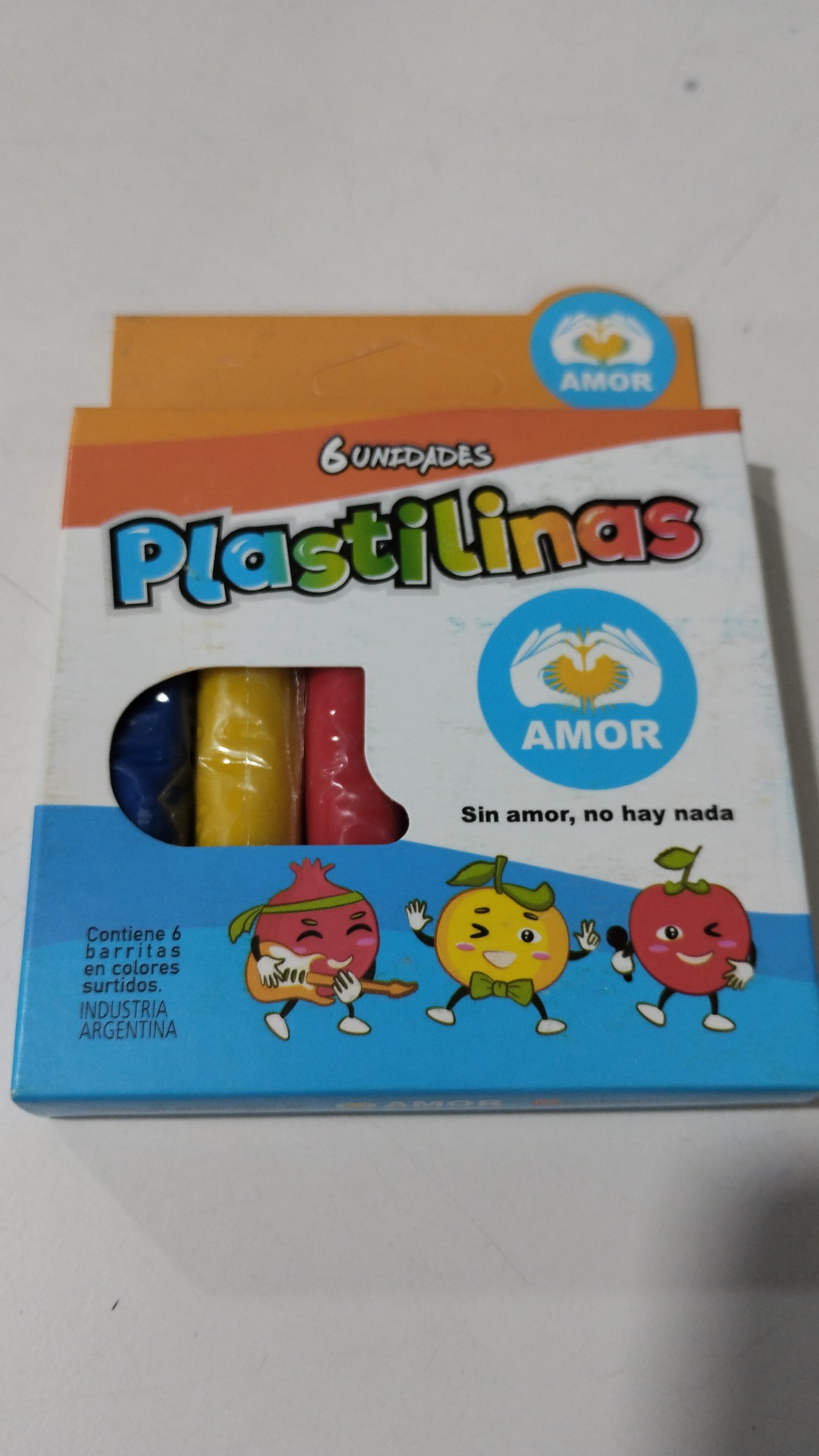 PLASTILINA X6 FRUTAS