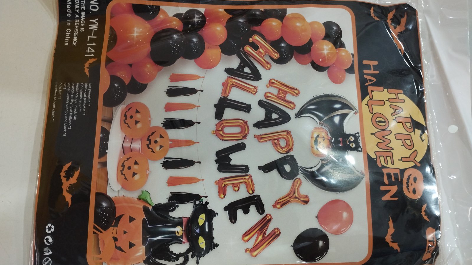 SET GLOBOS HALLOWEEN