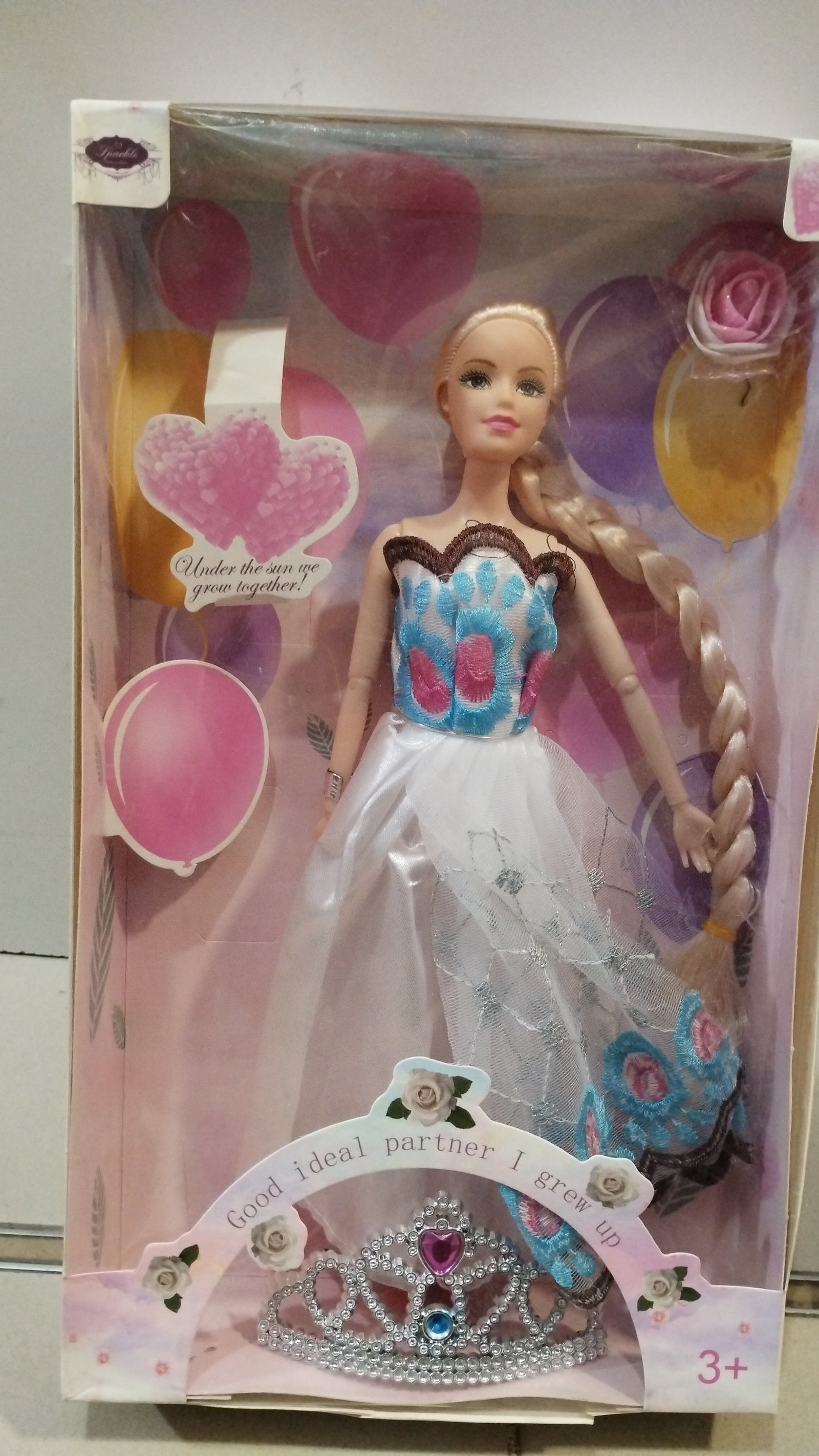 MUÑECA PRINCESA + CORONA