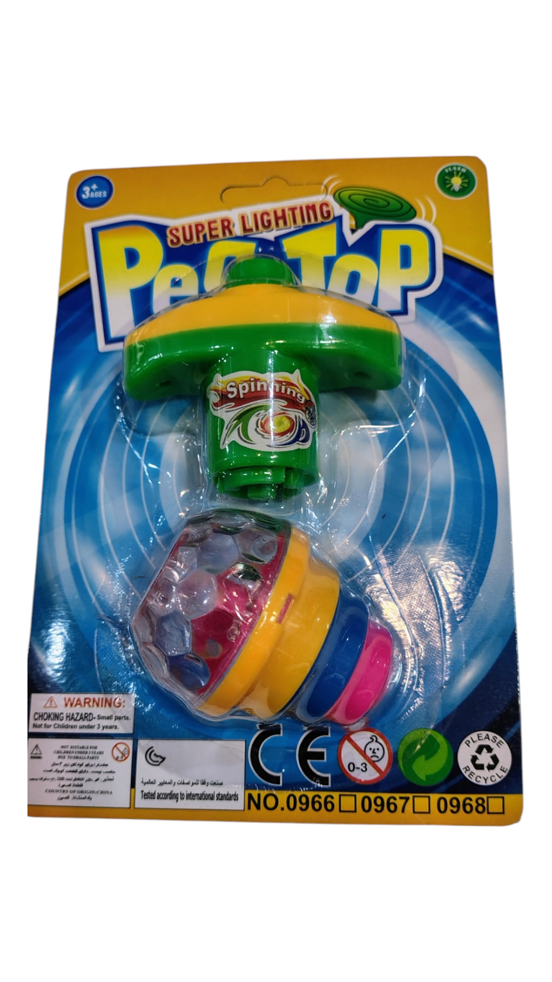 TROMPO C/ LUZ SUPER LIGHTING PEG-TOP