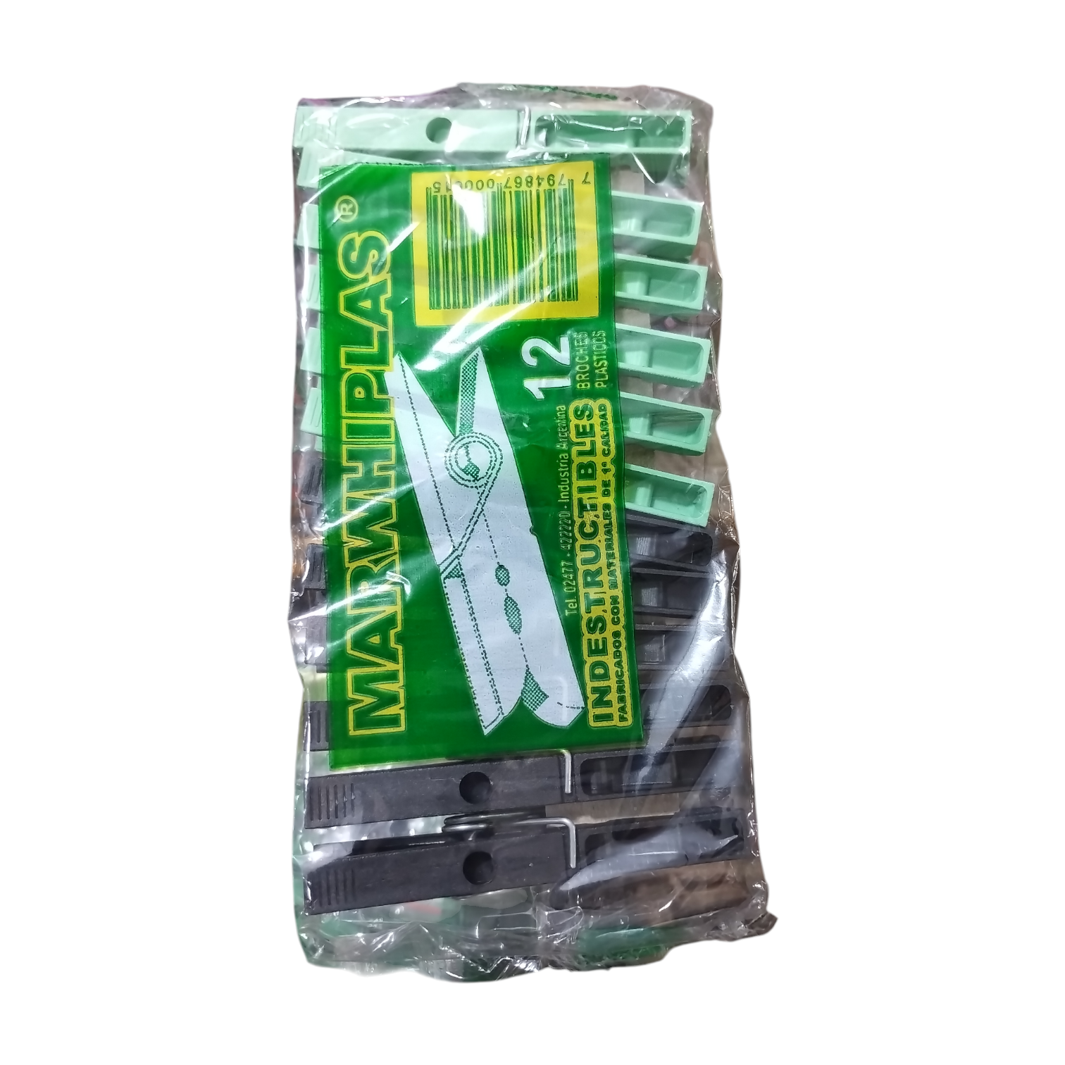 BROCHE PLASTICO X12 CLASICO