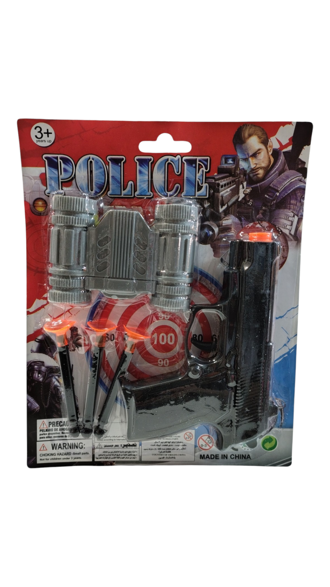 PISTOLA + 3 DARDOS + BINOCULAR