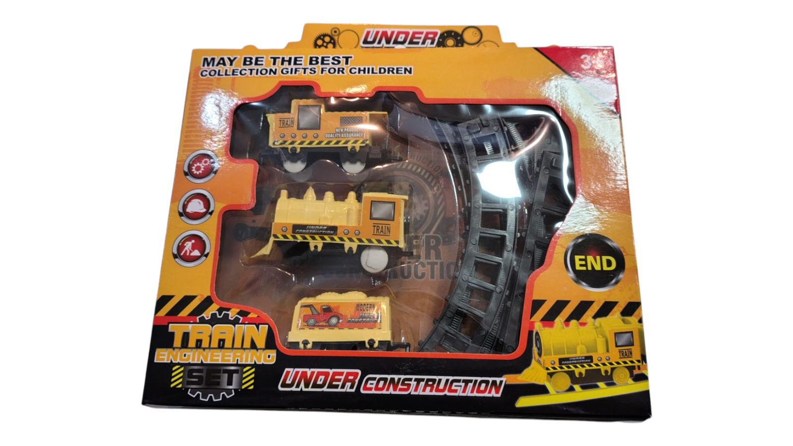 TREN 2 VAGONES+ VIAS UNDER CONSTRUCTION