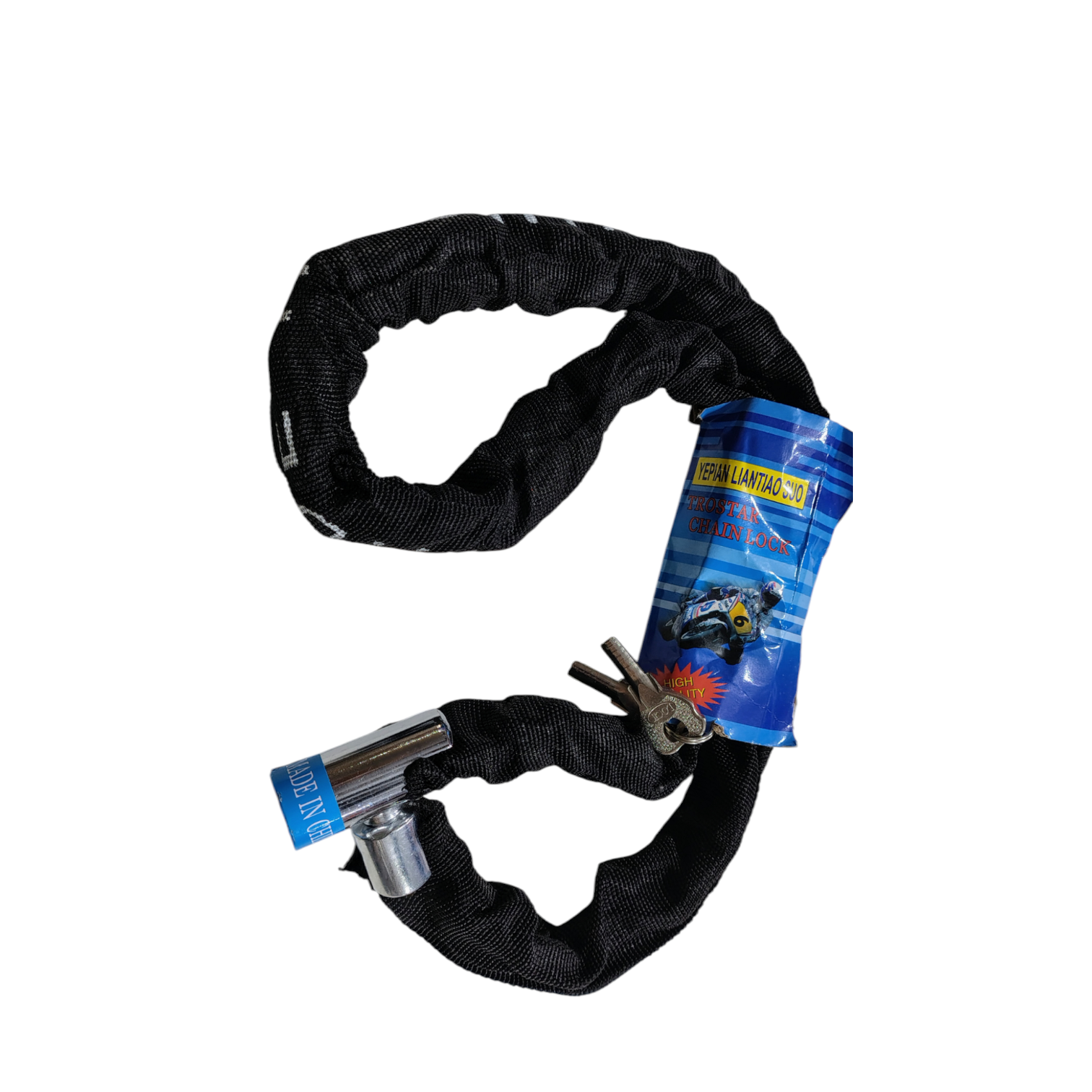 CADENA P/ MOTO VAINA NEGRA YEPIAN