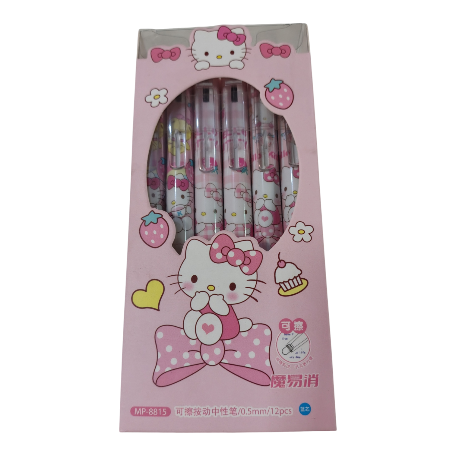 LAPICERA X12 BORRABLE KITTY