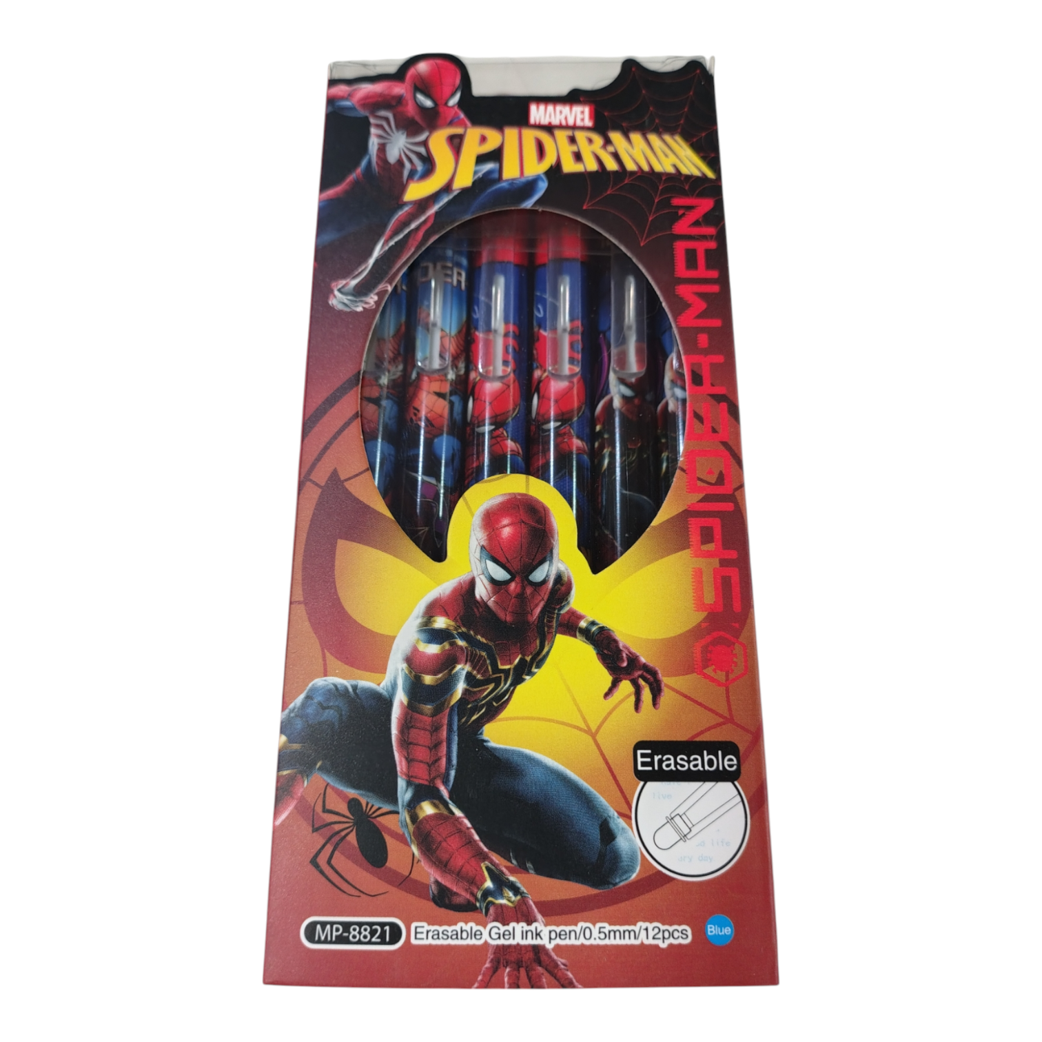 LAPICERA X12 BORRABLE SPIDER MAN