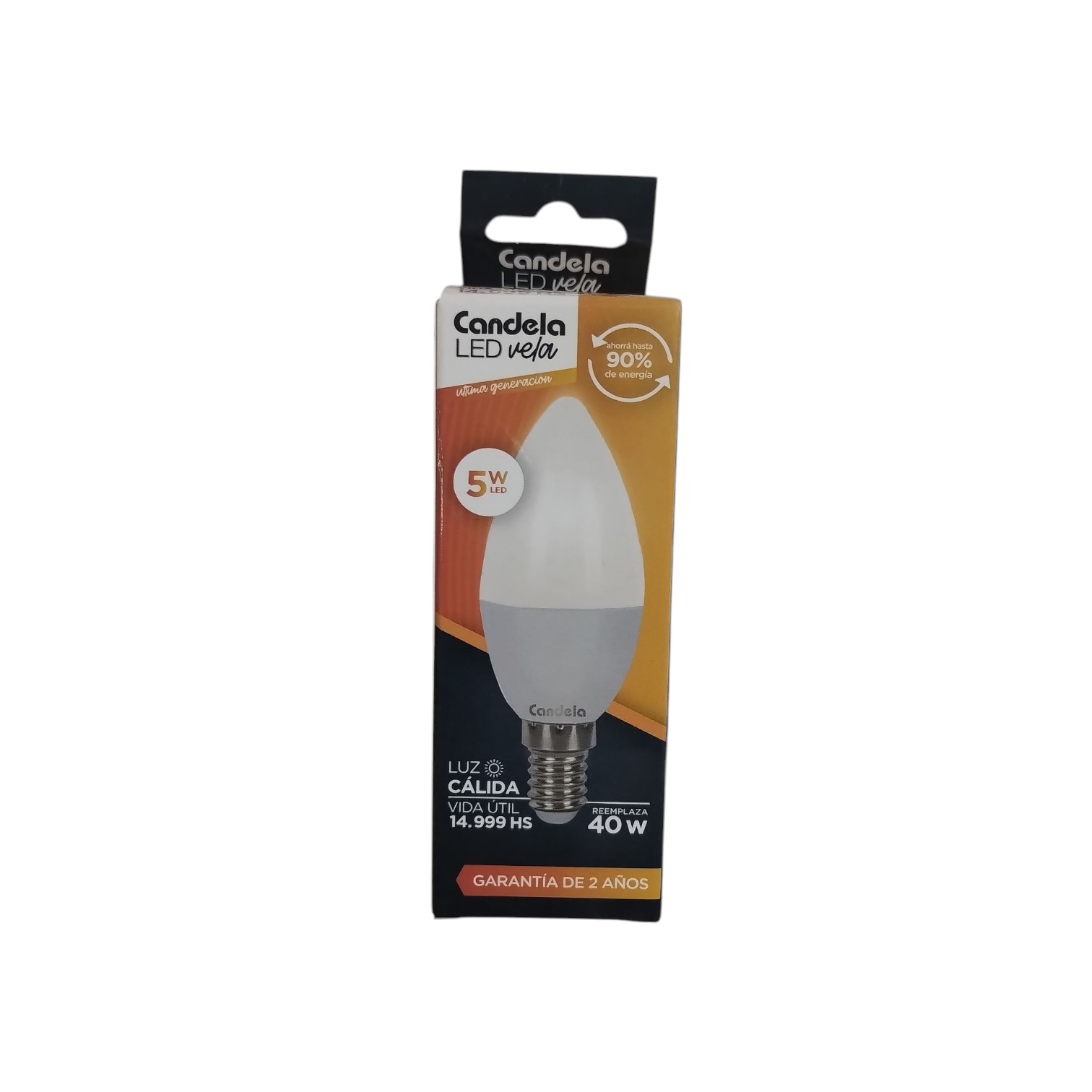 FOCO VELA 5W LUZ CALIDA