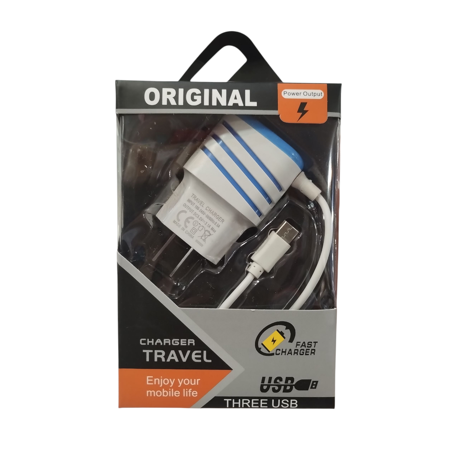 CARGADOR TIPO C CHARGER TRAVEL